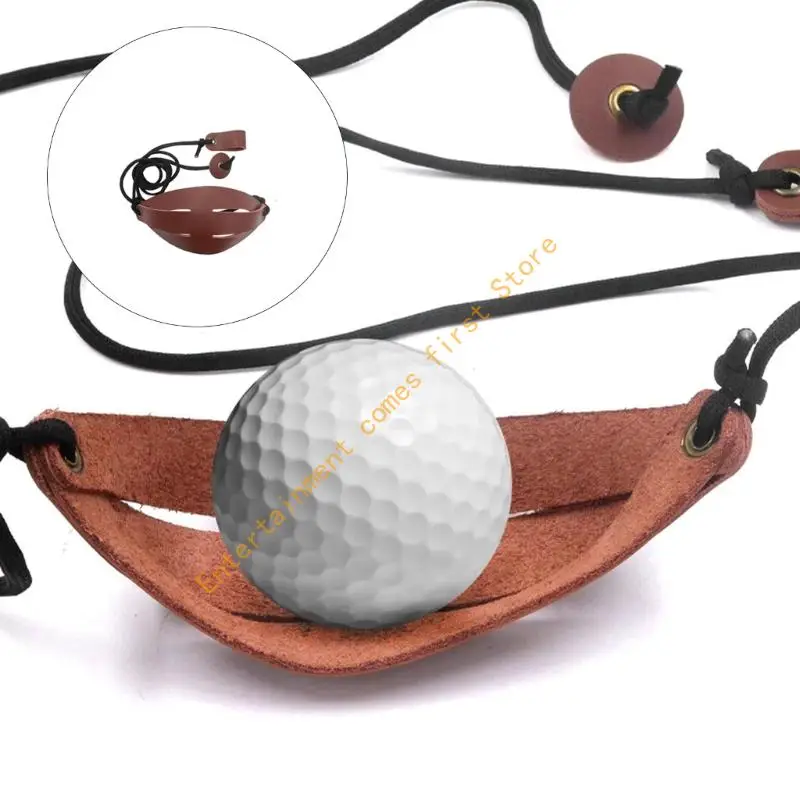 Leather Slings Shot Compacts Size Traditional Slings Shot For Easy Carry During Camping And Targets Practice 55KD