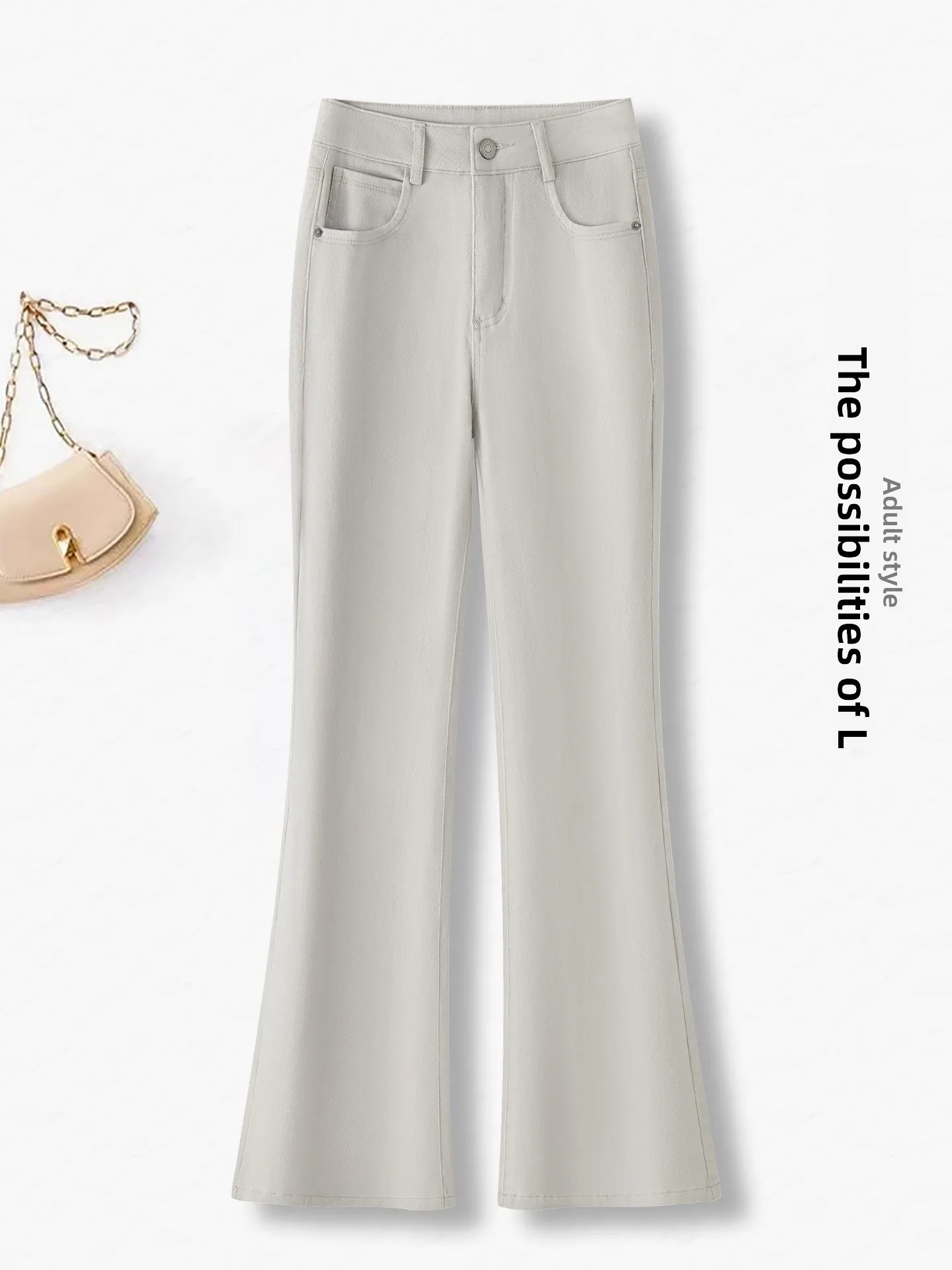 

Retro High Waist Slimming Bell Bottom Jeans Women's Spring Autumn 2026 New Style Soft Washed Casual High Waist Bell Bottom Jeans