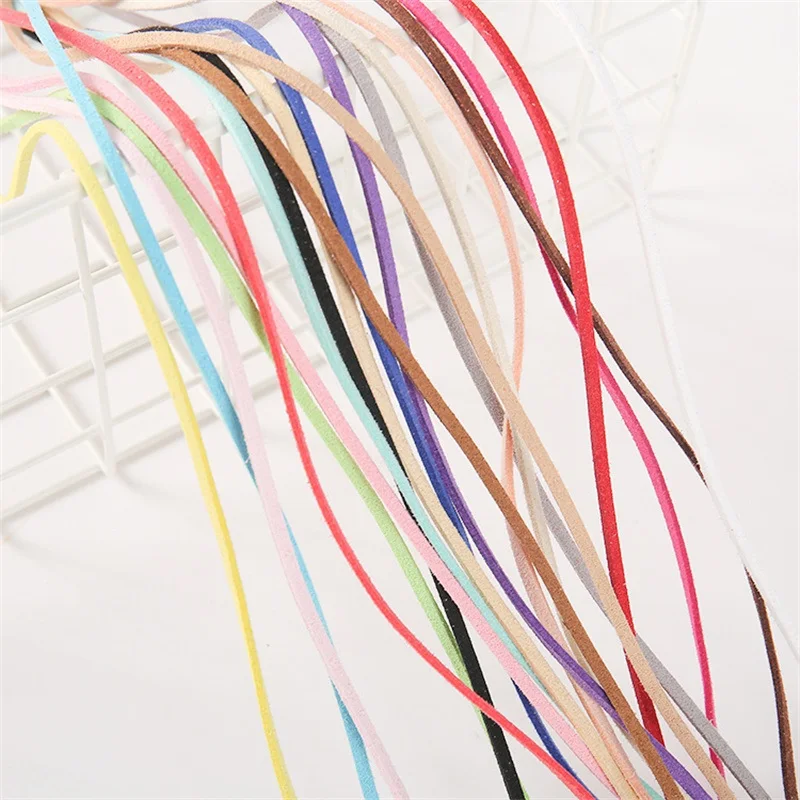 10meters 2.6mm Multi Flat Faux Suede Braided Cord Velvet Leather Rope Handmade String DIY for Jewelry Bracelet Necklace Keychain - Image 4