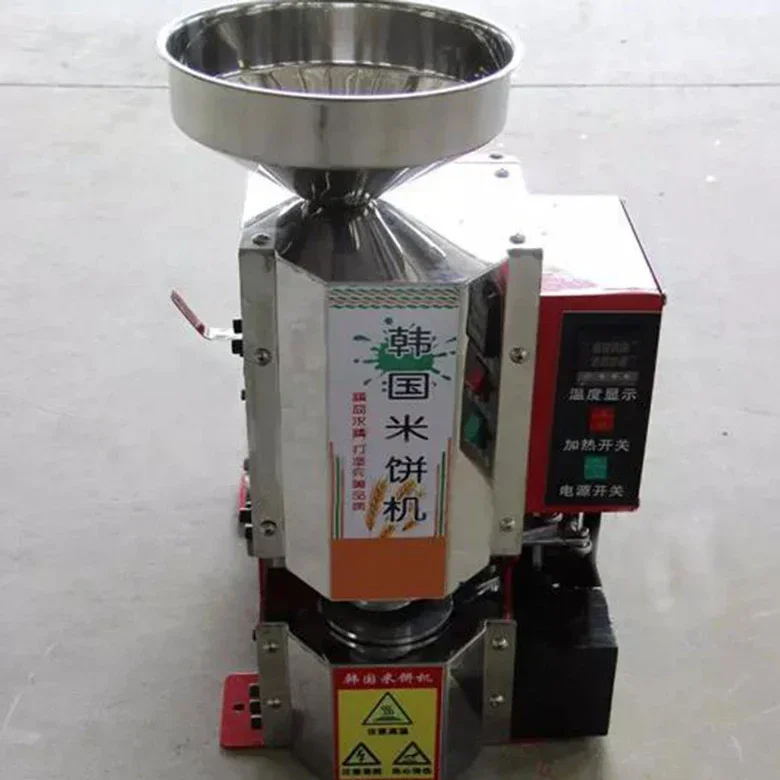 

2025 Korean semi automatic puffed rice popping machine round rice cake making machine