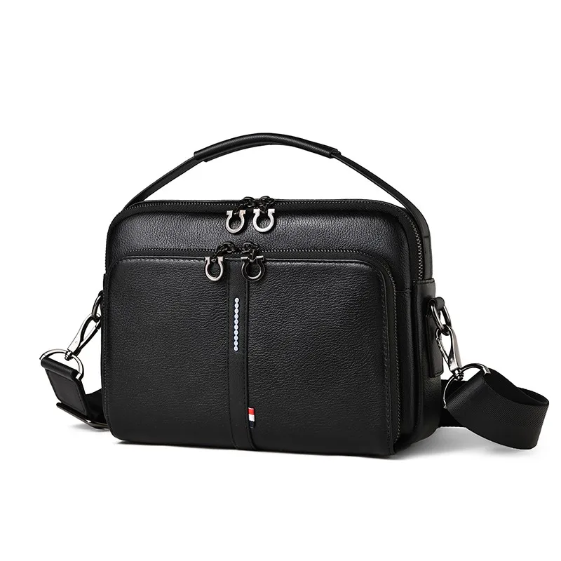 

Small Shoulder Bags for Men Genuine Leather Casual Crossbody Bag Business Men's Handbags Travel Sling Bag Messenger Tote Purse