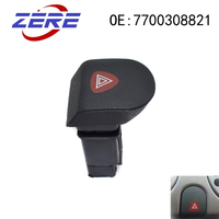 ZERE Car Hazard Warning Emergency Light Switch Button 7700308821 For Renault Kangoo Express 1997-2010
