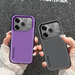 Phone Case For Tecno Pova 6 5 Pro Case Pova 4 3 Cover Luxury Metallic Aurora Skin Matte Cover