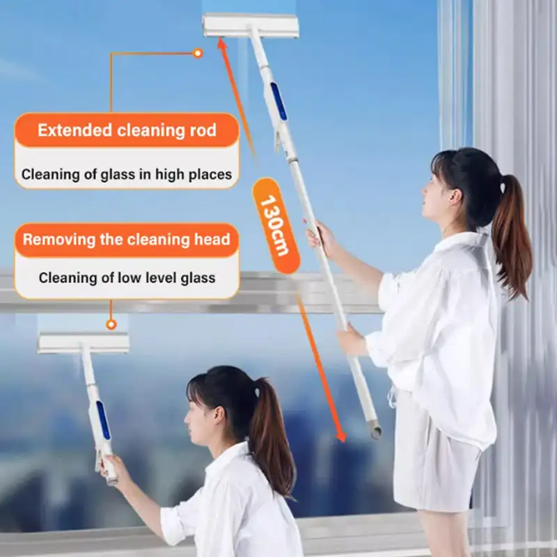 Double-sided spray expansion window cleaner Window Washing Brush Window Washer Glass Cleaning Brush East Glass Wiper Kitchen