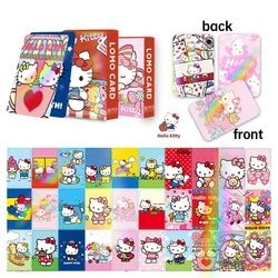 30Pcs Sanrio Character Lomo Card Kawaii Hello Kitty Kuromi Cinnamoroll Pachacco segnalibro Double Sided Flash Collection Card Gift