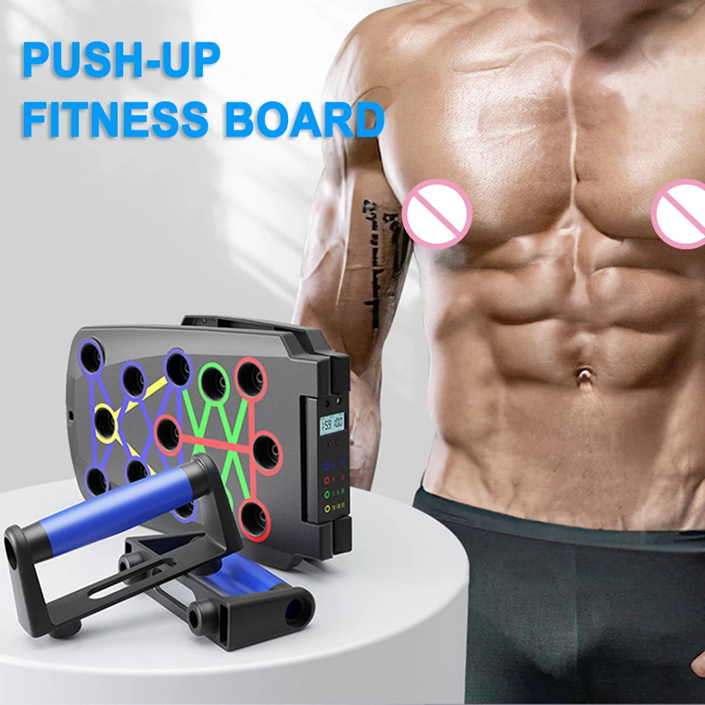 Portable Multifunctional Push-up Board Foldable Push Ups Flexion Table Fitness Training Device Push-up Machine Gym Equipment