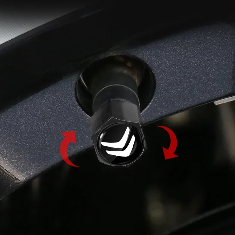 سيارة الإطارات صمام قبعات مع شارة السيارة كيرينغ المفاتيح اكسسوارات السيارات لسيتروين C1 C2 C3 C4 C5 C6 C8 C4L DS3 DS5