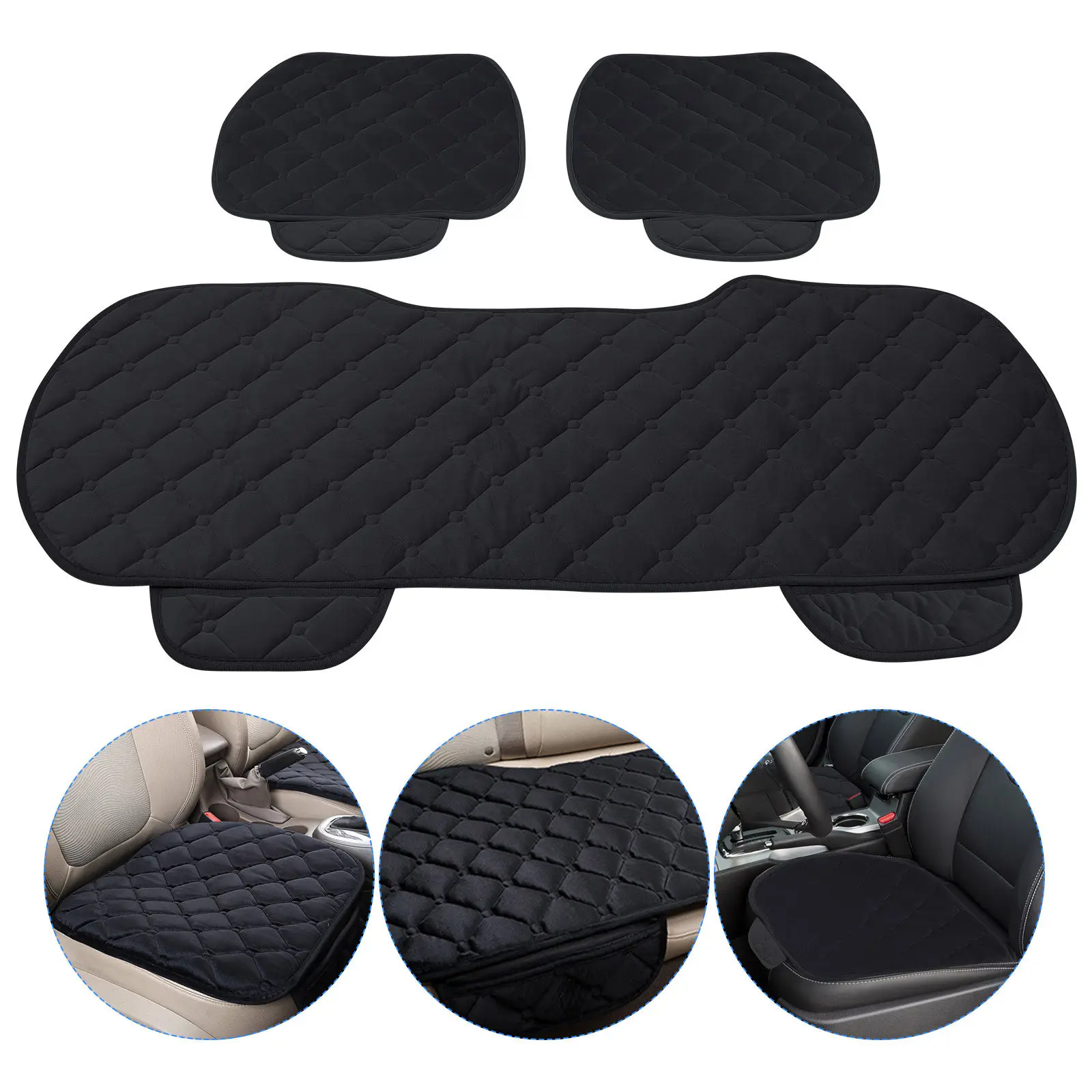 

Комплект зимних автомобильных накидок на сиденья: эргономичные, комфортные, с поддержкой, нескользящей основой, из дышащей ткани, теплые, для комфортного вождения