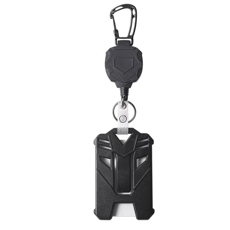 Fashion Retractable Keychains 80cm Stainless Steel Braided Wire Multi-purpose Card Holder High Quality Badge Reels