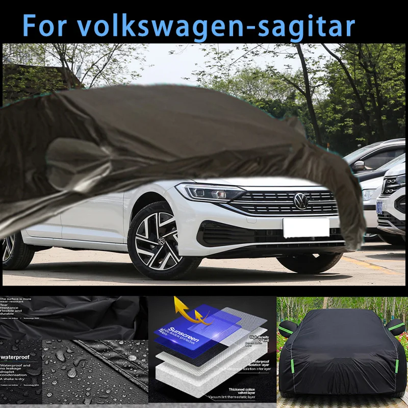 

Наружная защита для volkswagen-sagitar, полный Чехол для автомобиля, снежный чехол, Солнцезащитный водонепроницаемый пыленепроницаемый внешний автомобильный аксессуар