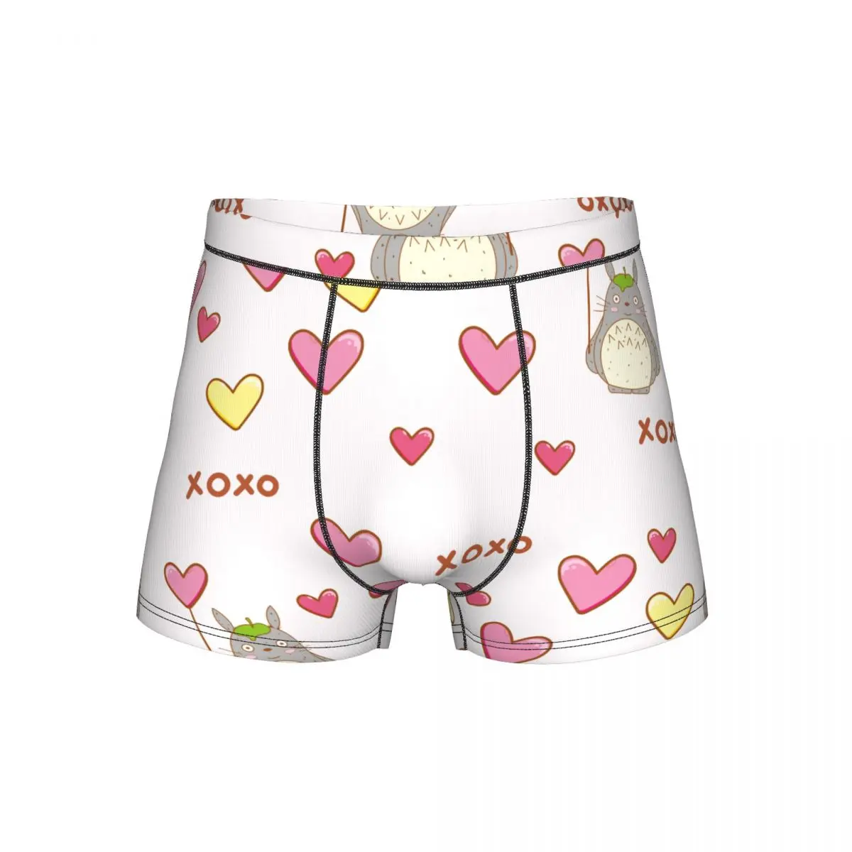 

Мужское нижнее белье с изображением Тоторо-Миядзаки, аниме, длинные трусы, милые забавные трусы-боксеры, мужские мягкие трусы S-4XL