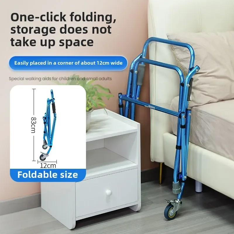 Foldable Four-Wheel Walker for Children