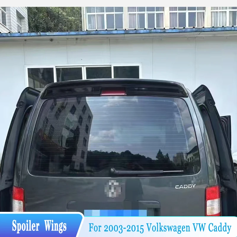 

For 2003-2015 VW Volkswagen Caddy MK2 Rear Trunk Roof Lip Spoiler Tail Wings ABS Material Car Parts Tuning Body Kit Accessories