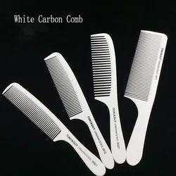 Professional Hair Comb White Black Carbon Fiber Hairdressig Cutting Comb Anti Static Haircut Coloring Tools Barber Styling Tool