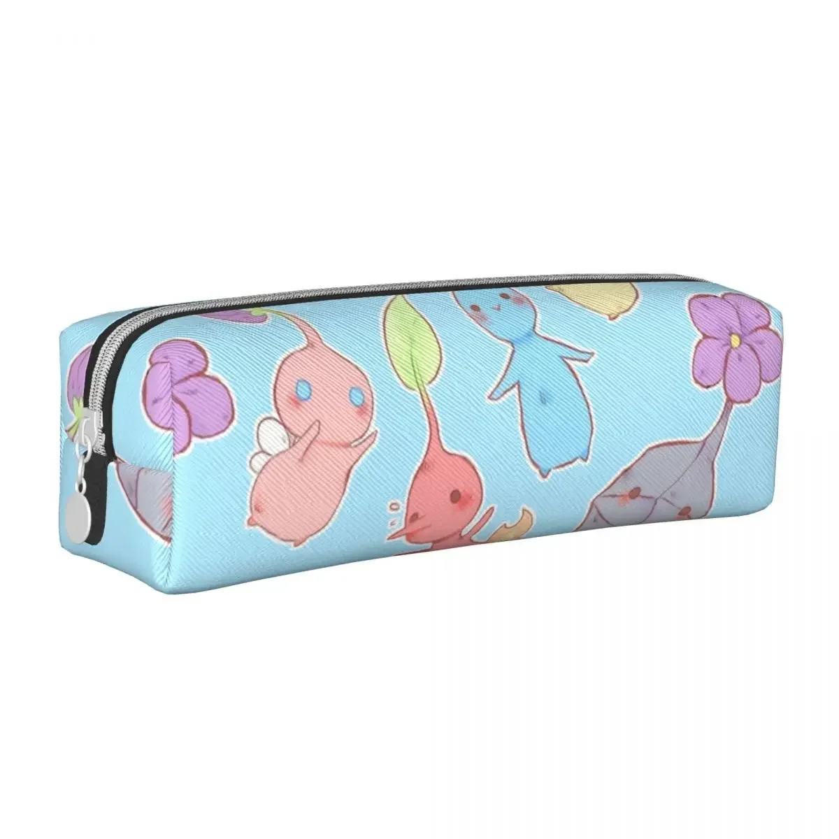 Pikmin Pattern Pencil Case Pen Box Bag Student Large Storage Students School Gifts Pencilcases