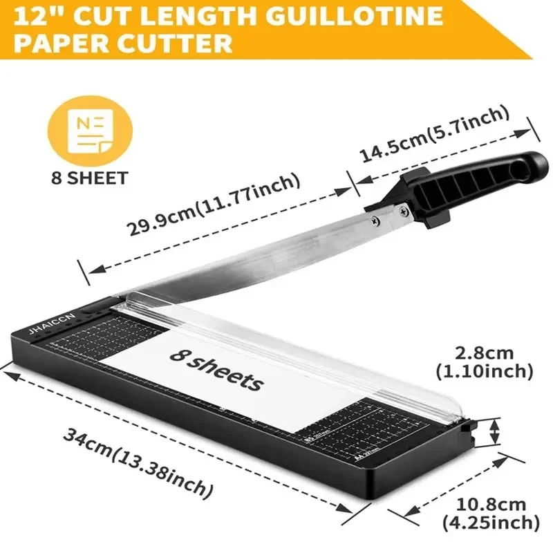 Three-in-one paper cuttera4Paper cutter, multifunctional paper cutting machine for photo companies and office use