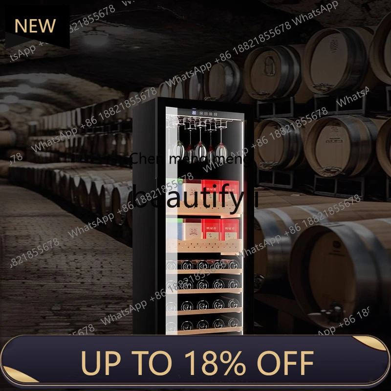 

Z189 High Temperature Control Compressor Air-Cooled Wine Cabinet with Hanging Cups for Home Use, Ice Bar, Tea Refrigeration Cabi