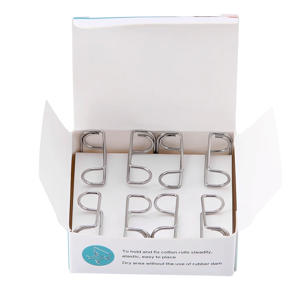 

4Pcs Denta Cotton Roll Holder Clip Stainless Steel Sterilizable Autoclavable Orthodontic Dentist Holder Dentistry Clinic Tool