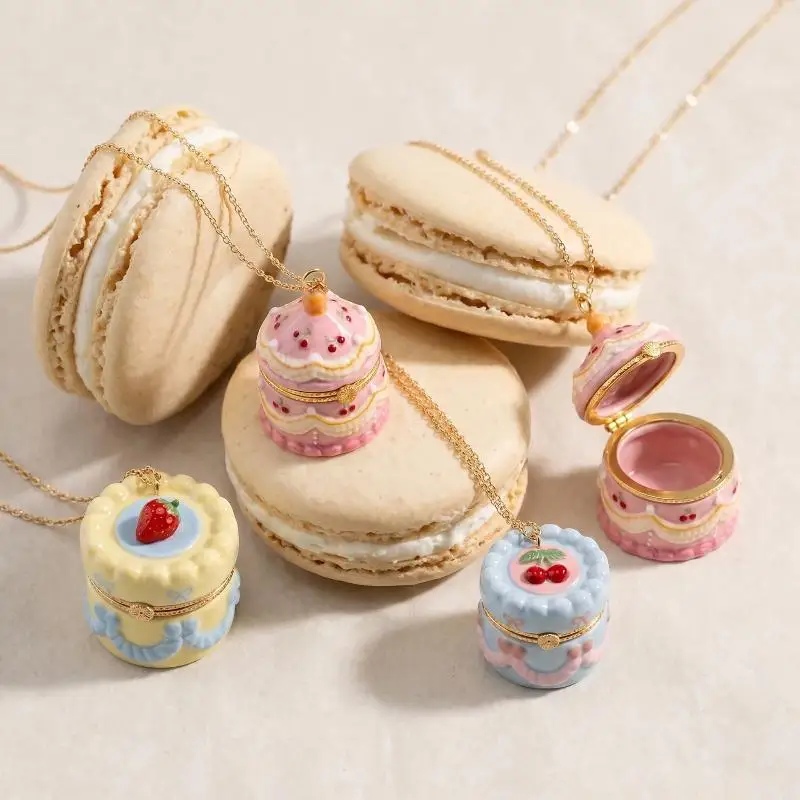 Vintage-Stil Ovale Kuchen-Medaillon-Halskette mit Öffnungs- und Schließfach für Damen, Retro-Outfit Passender Schmuck – Detail 4