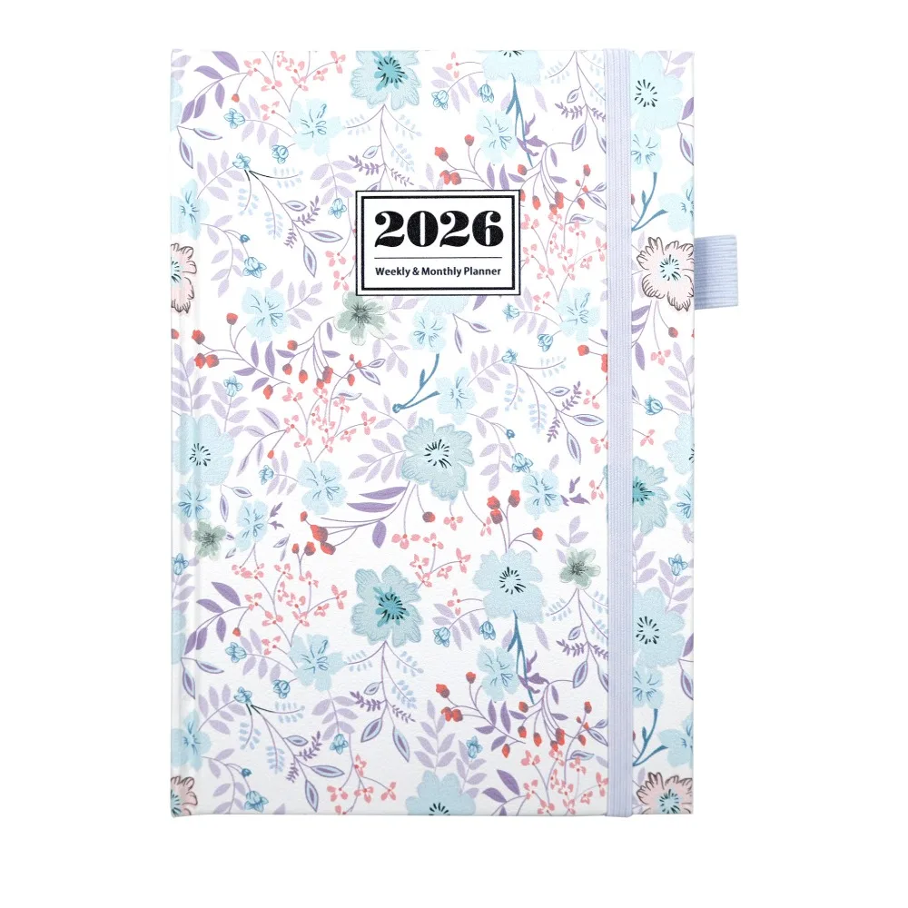 

English 2026 Schedule Planner Notepad Wear-resistant Efficiency To-do List Notebook Simple Bookmark Office Work Planner School