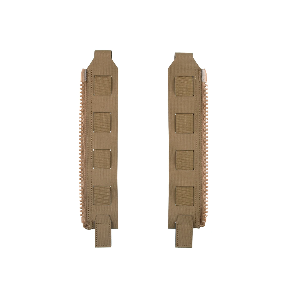 戦術的なバックパネルジッパー MOLLE アダプター 500D ナイロン軽量多用途リアパックプレートキャリア 3950 戦術ギア 2 個