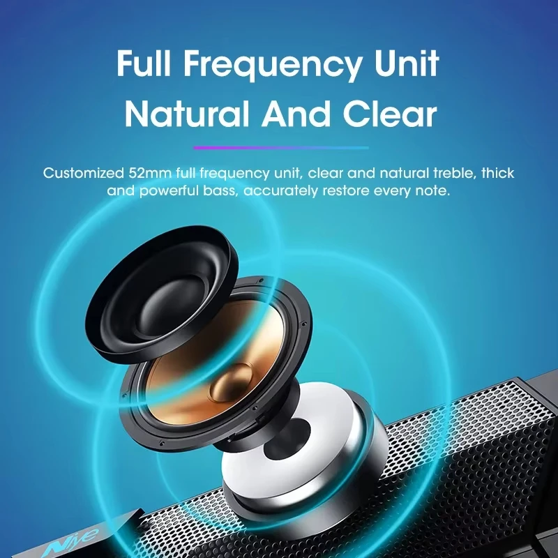 4D bedrade surround soundbar met Bluetooth 5.0 stereosubwoofer voor pc-laptop gaming-thuisbioscoopluidsprekers