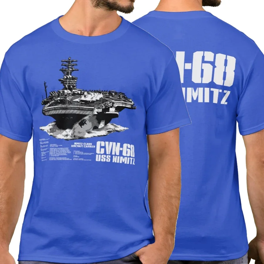 Nimitz Class Aircraft Carrier Lead Ship CVN-68 USS Nimitz T-Shirt. Summer Cotton Short Sleeve O-Neck Mens T Shirt New S-3XL