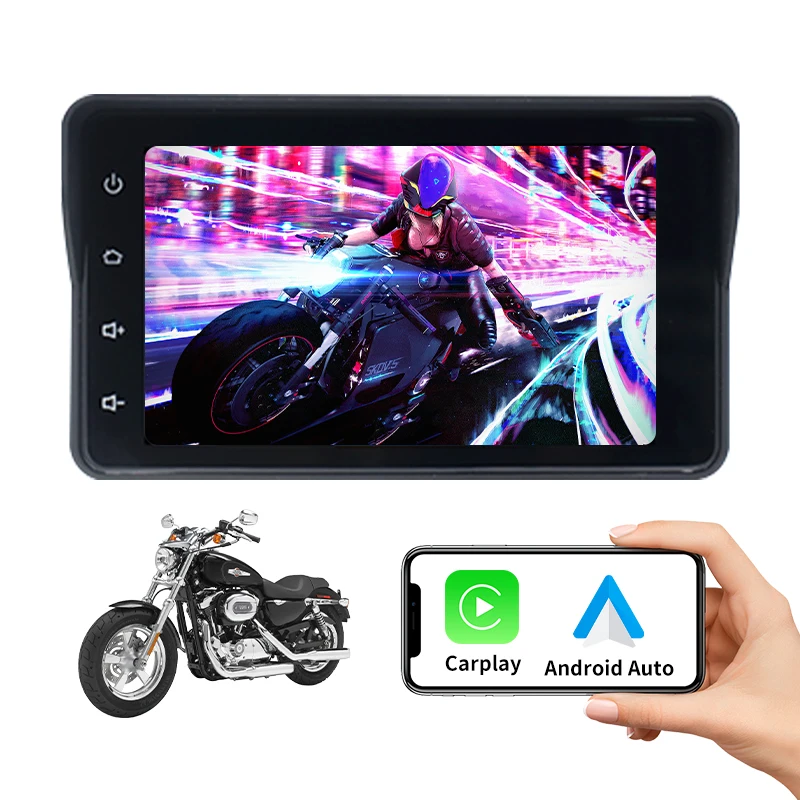 Motorcycle Dash Cam 5 Inch 1080P Dual Lens Wifi Video Recorder Motorbike Camera Sports Action Camera Waterproof