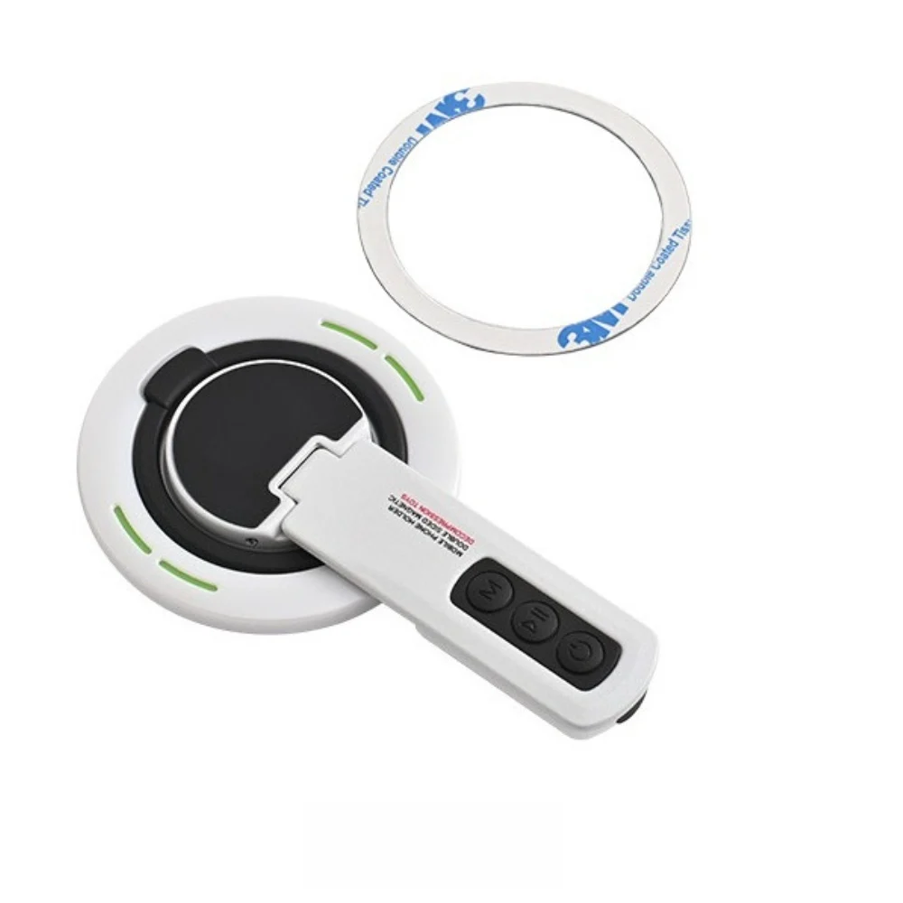 Universal Magnetic Cell Phone Holder for MagSafe Grip Stand Finger Ring Holder Decompression Button Rotatable Adjustable Bracket