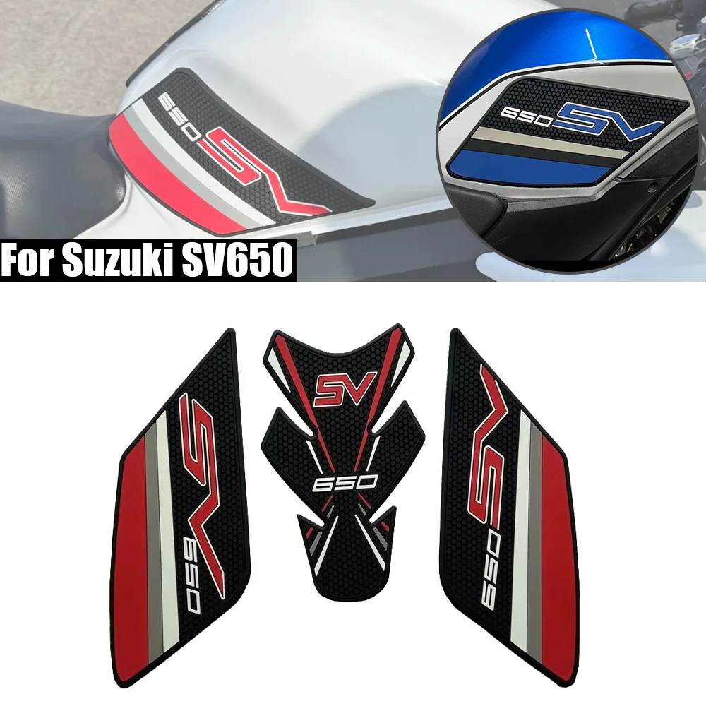 For SV650 Moto Non-slip Rubber Fuel Tank Anti-slip protective Stickers Motorcycle Decals sv650 x