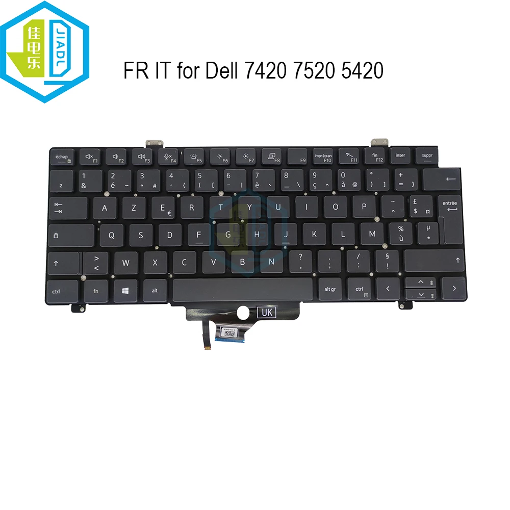 

Italian Azerty French Keyboard Laptop Backlit For Dell Latitude 7420 7520 5420 0J6FD8 0H4DDJ J6FD8 H4DDJ Backlight Keyboards