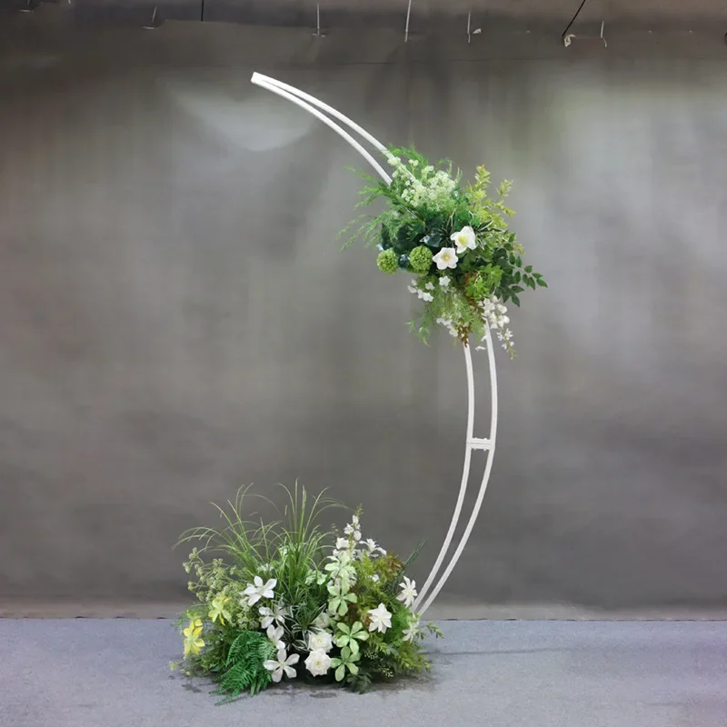 Wedding props Foreign trade thickened square tube chandelier bracket Iron art road guide decorative ornament Wedding