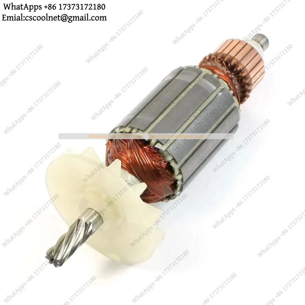 k06 Impact Drill Motor Rotor Armature 7 Teeth 8mm Shaft AC 220V Replacement for DU-10