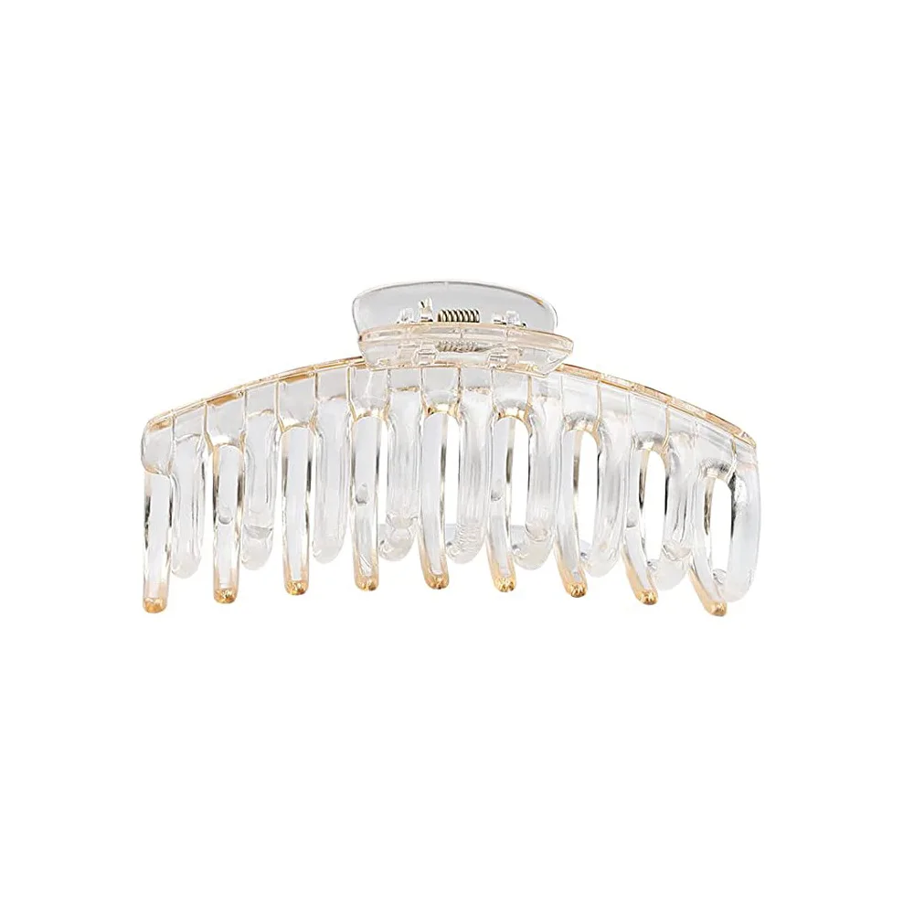 Neue große Haarklammer für Frauen und Mädchen, Pferdeschwanz-Haarspangen, Kaffee, Beige, Haarnadel, Krabben-Haarspange, modischer Haarschmuck, Ornamente – Detail 16