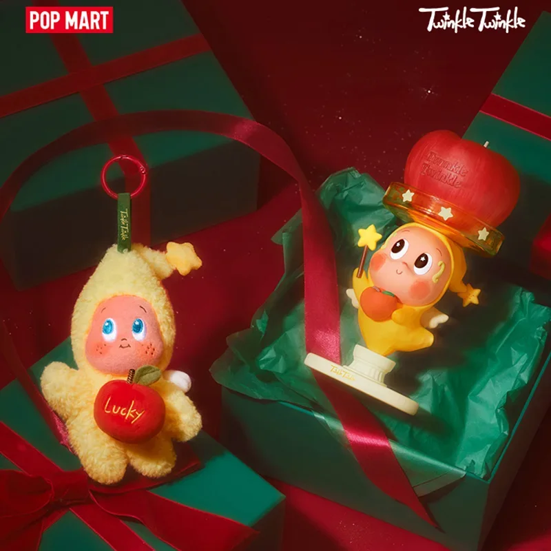 

POPMART Серия APPLE OF MY EYE: Новогодний подарочный набор Twinkle Twinkle, игрушки-сюрпризы, аниме-фигурки, загадочные коробки-сюрпризы, куклы, подарок