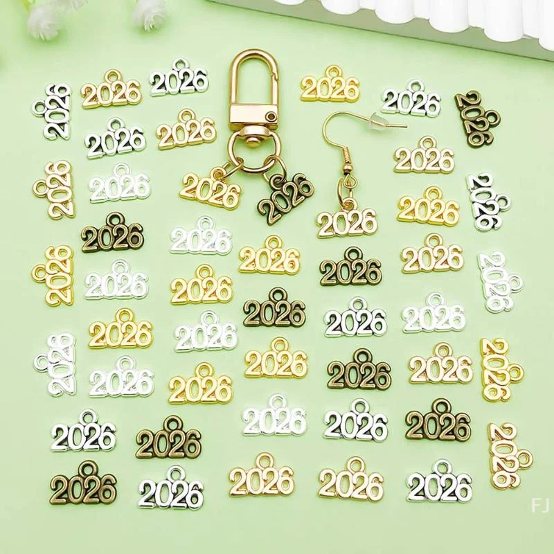 

Get Crafty - 50Pcs Lot of 14*9mm Vintage Alloy 2026 Pendants for DIY Bracelet, Earring, Necklace Ornament Making