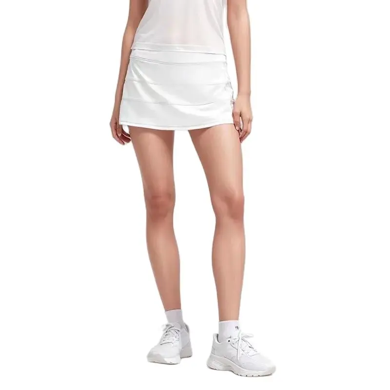 

Women's Sports Mid Waist Short Pleated Skirt. Golf Tennis Fitness Half Skirt Outdoor casual style.Inner lining . With Logo