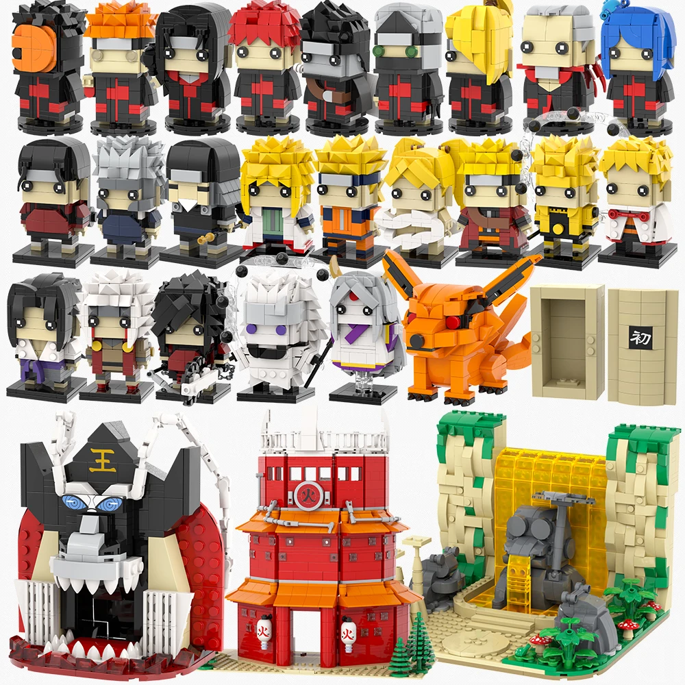 مجموعة لبنات بناء مشهد كرتوني MOOXI-Anime ، متوافقة مع رأس مقوس ، نموذج شخصية حركة الحروب ، ألعاب للأطفال ، هدية عيد ميلاد