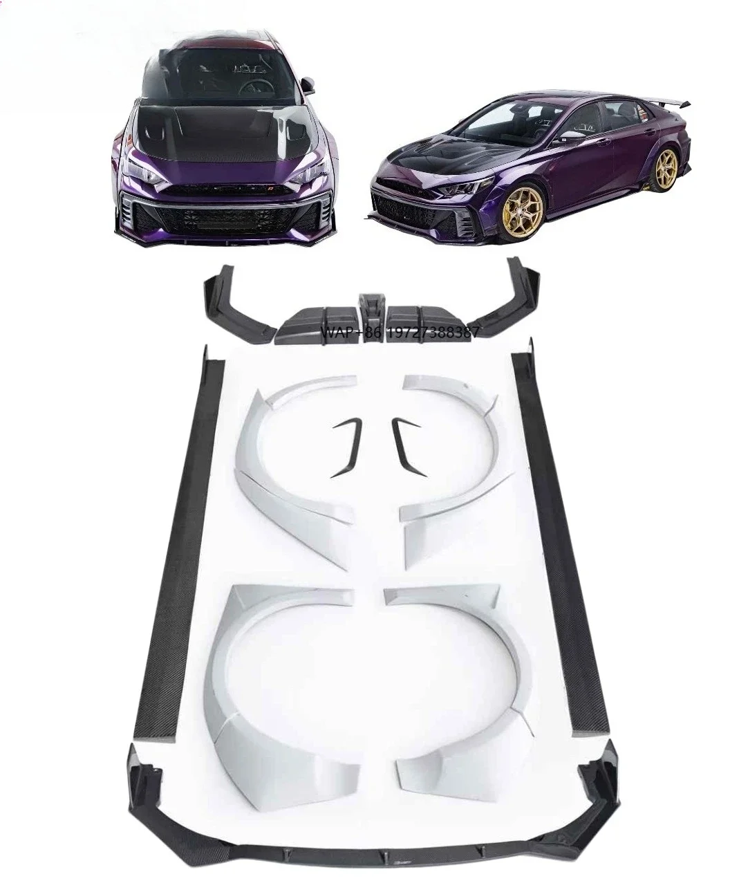 CMST Carbon Fiber Body Kit for GAC Trumpchi EMPOW R 23+ Upgrade CMST Authentic Front Lip Side Skirt Rear Diffuser Wheel Eyebrow