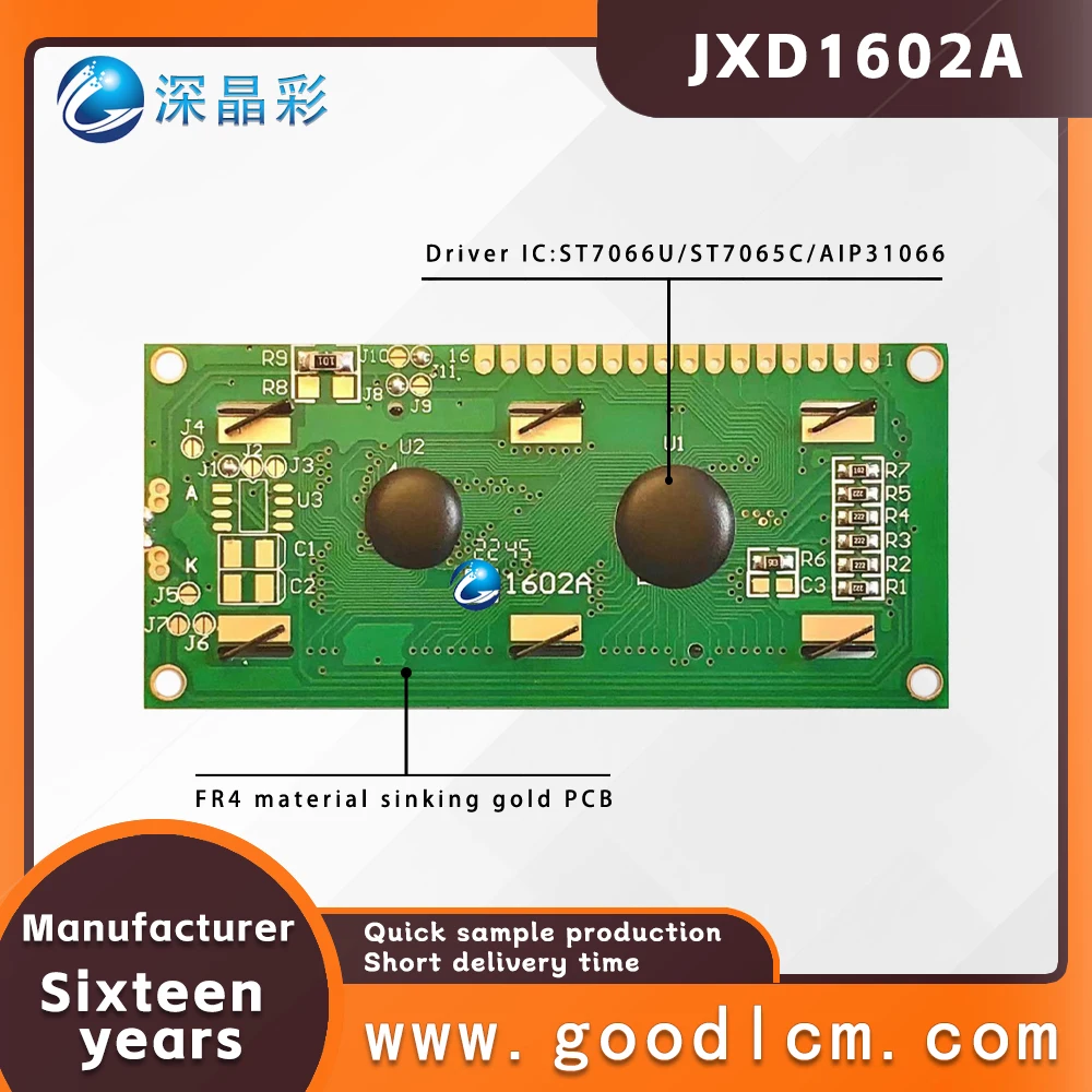 Pantalla lcd 1602A 2x16 16x02 i2c módulo LCD hd44780 unidad de modo múltiple, colores disponibles, potencia de 5,0 V o 3,3 V, FSTN blanco