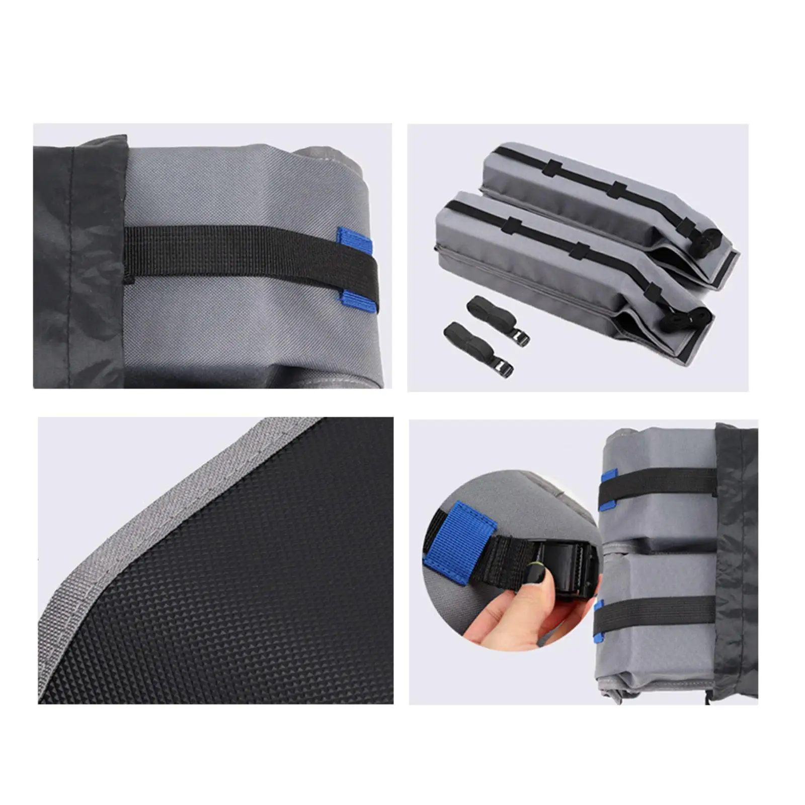 

Universal Soft Roof Rack Pads Luggage Carrier System for Kayak Accessories Durable 15ft Tie Down Straps Adjustable Straps