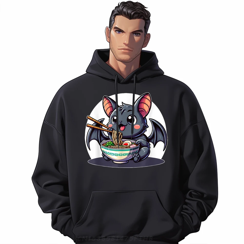 

Kawaii Bat Ramen Enthusiast Japanese Noodles Teeshirt Luxury Hoodie Man New In Sweatshirts Figures