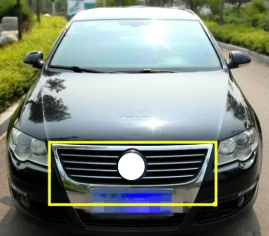 

For Passat B6 Car Styling ABS Original Uthentic Car Front Grille Around Trim Racing Grills Trim 2006-2012