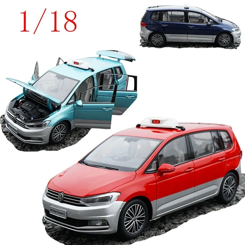 

Литой под давлением масштаб 1:18, оригинальный производитель оборудования SAIC Volkswagen New Touran L, модель такси из сплава, игрушки для мальчиков, подарок