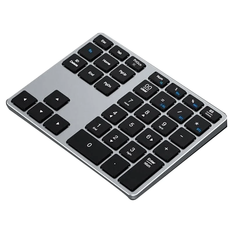 

Bluetooth Number Pad, 35 Keys Wireless Numeric Keypad, Portable Slim Bluetooth Numpad for Laptop, Mac,PC, Desktop