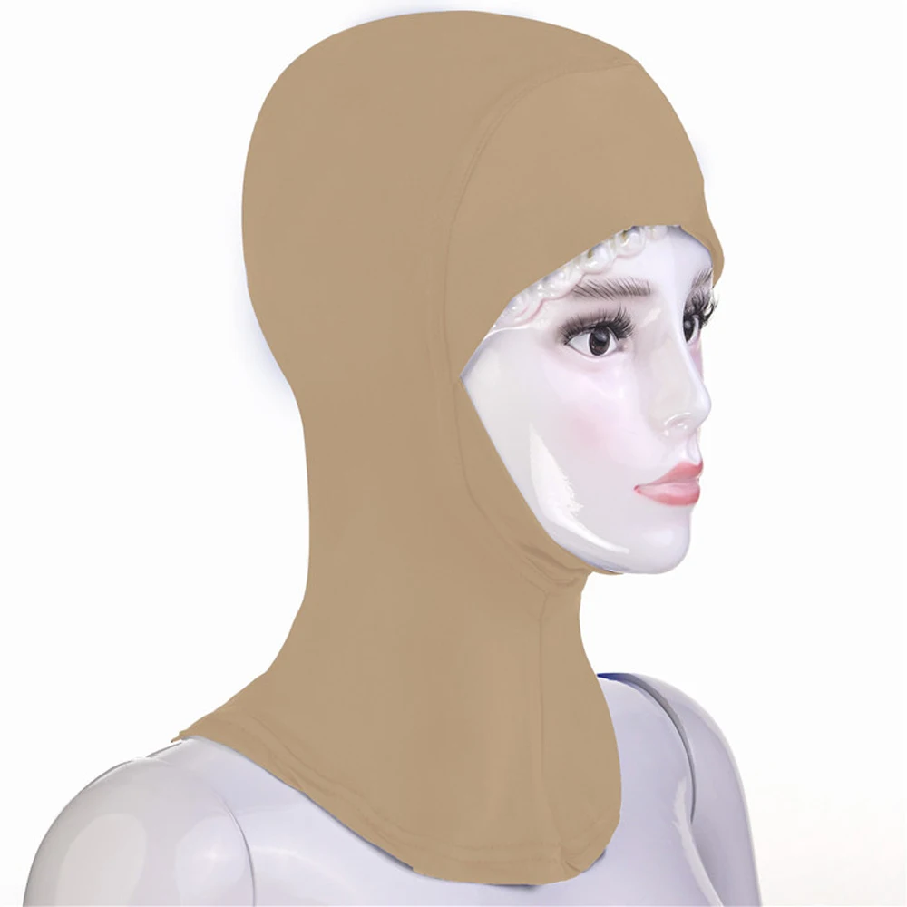 Bonnet Hijab Islamique pour Femme Musulmane, Sous-Écharpe, Couvre-Tête, Perte de Cheveux, Bonnet Turban, Écharpe de Sauna, Rond, Nouveau