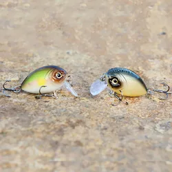 1PC  3.7g 32mm Crank Bait Minnow Fishing Lure Hard Bait Quality Treble Hooks Wobbler Floating Pesca fatty Minnow Bait