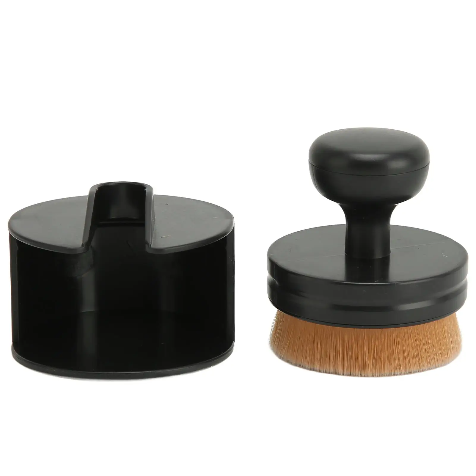 For salon Foundation Makeup Brush - Liquid & Powder Application with Shed-Proof Design & Protective Cover