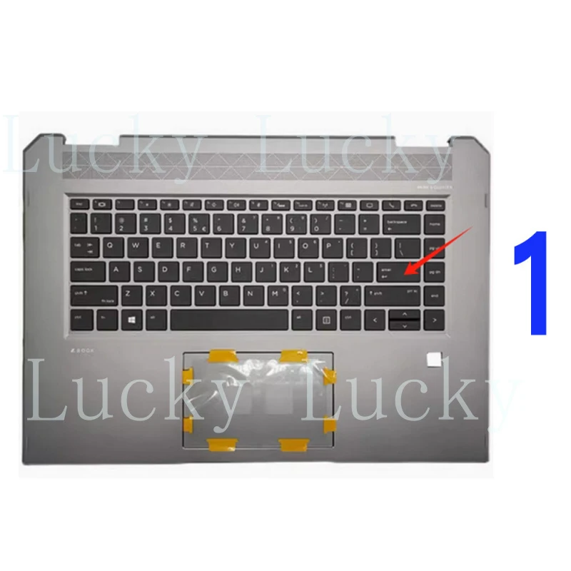 f For HP X360 ZBook Studio G5 Keyboard Palmrest Upper Case L34211-001 L34210-001