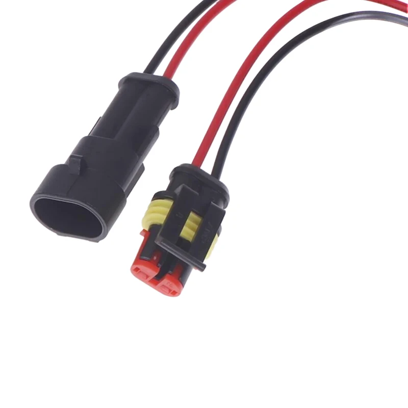 5 Pairs Car Truck Boat Other Wire Connection Accessories 2 Pin Connector Waterproof Connector Male And Female Way 20AWG Wire